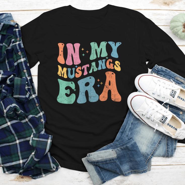 In My Mustangs Era Back To School Spirit Game Retro Groovy Youth Long Sleeve Tee In My Mustangs Era Back To School Spirit Game Retro Groovy Youth Long Sleeve Tee