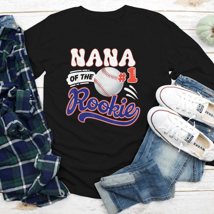 Nana Rookie Of Year 1st Birthday Baseball Theme Matching Youth Long Sleeve Tee
