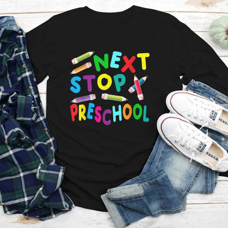 Next Stop Preschool Preschool Back To School 2024 Youth Long Sleeve Tee Next Stop Preschool Preschool Back To School 2024 Youth Long Sleeve Tee