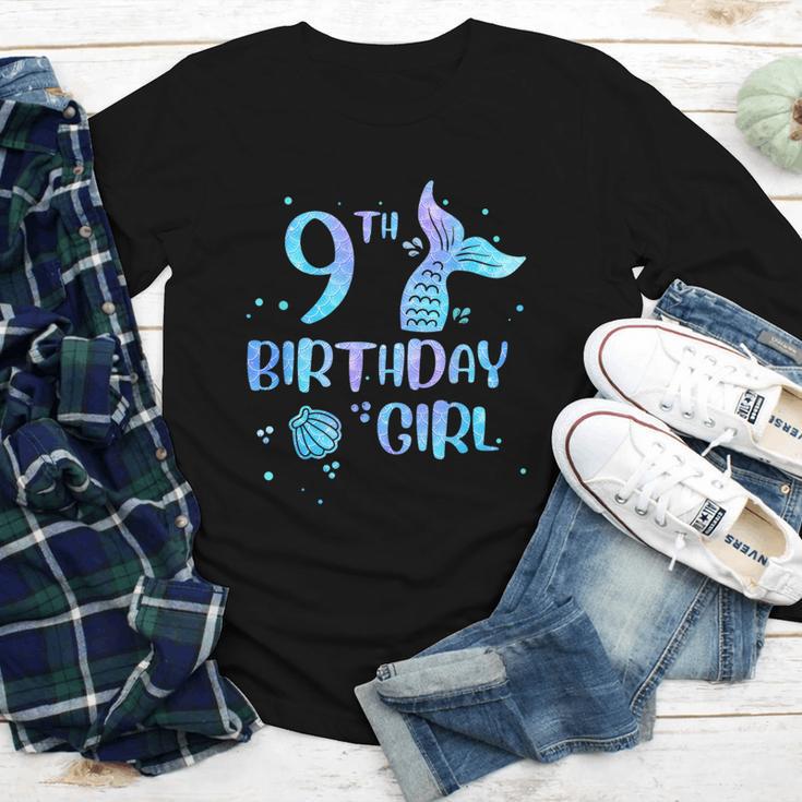 Ninth Birthday Girl Mermaid 9th Toddler's Back To School Youth Long Sleeve Tee Ninth Birthday Girl Mermaid 9th Toddler's Back To School Youth Long Sleeve Tee