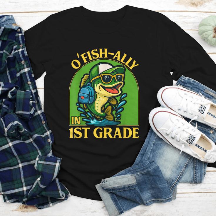 O-Fish-Ally In 1st Grade Back To School Fish Youth Long Sleeve Tee