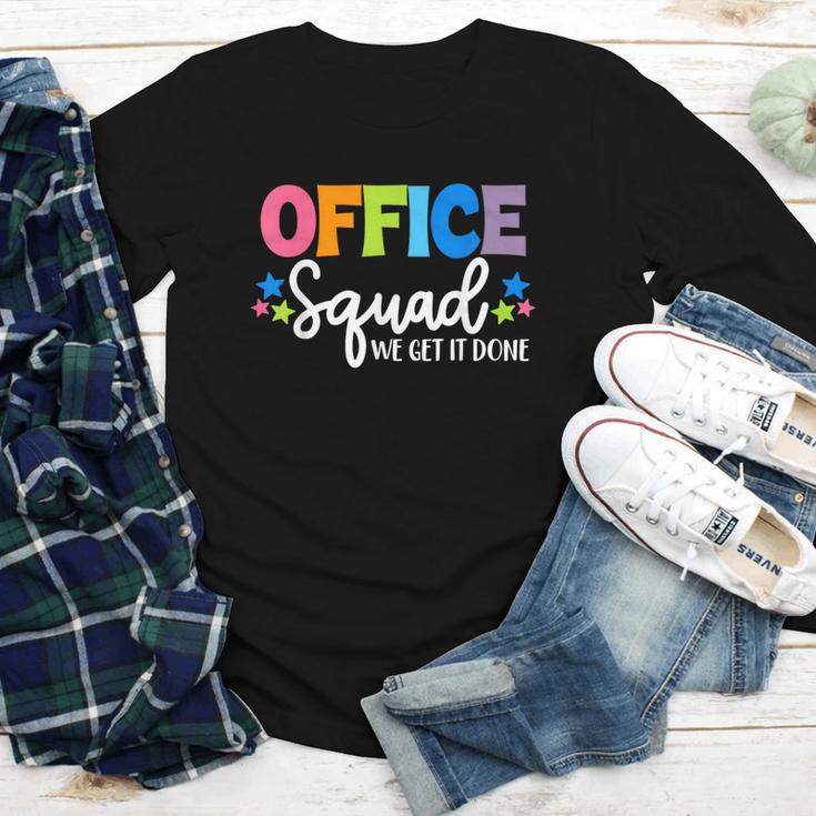 Office Squad We Get It Done Back To School First Day Youth Long Sleeve Tee
