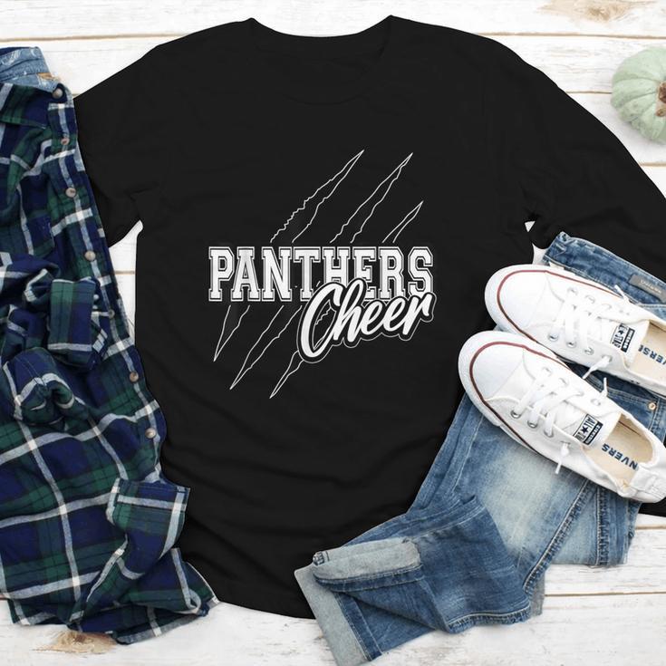 Panthers Cheer Back To School Cheerleading Team Spirit Youth Long Sleeve Tee Panthers Cheer Back To School Cheerleading Team Spirit Youth Long Sleeve Tee