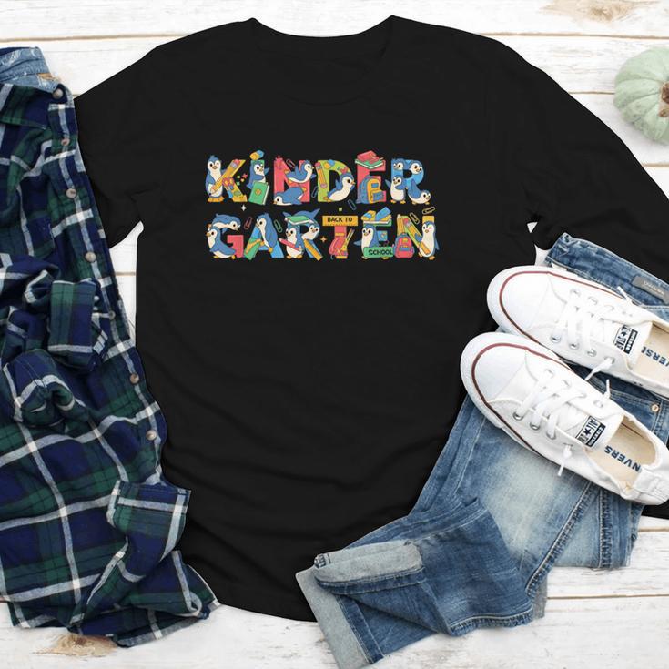Penguin Kindergarten Back To School Kids Boys Girls Youth Long Sleeve Tee Penguin Kindergarten Back To School Kids Boys Girls Youth Long Sleeve Tee
