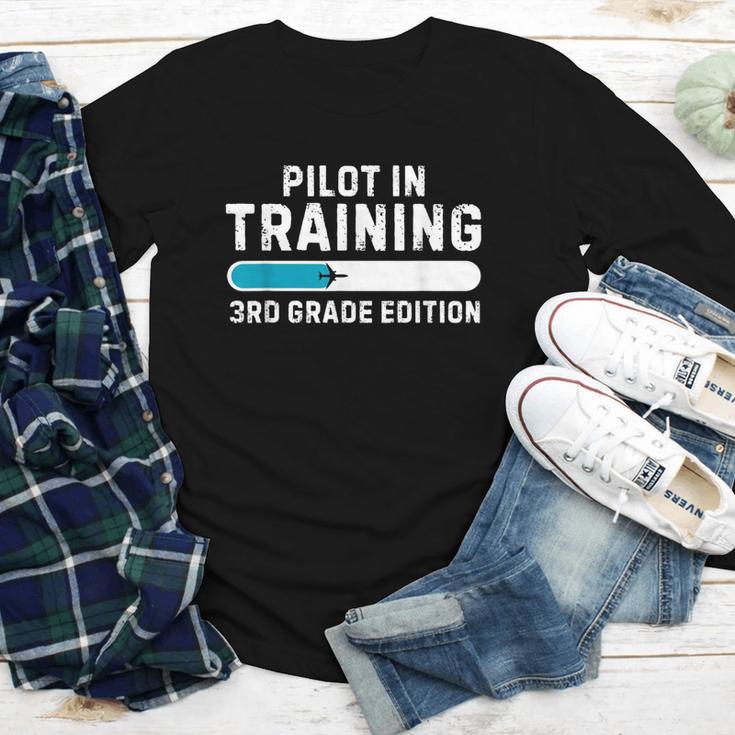 Pilot In Training 3rd Grade Edition Back To School Boys Girl Youth Long Sleeve Tee Pilot In Training 3rd Grade Edition Back To School Boys Girl Youth Long Sleeve Tee