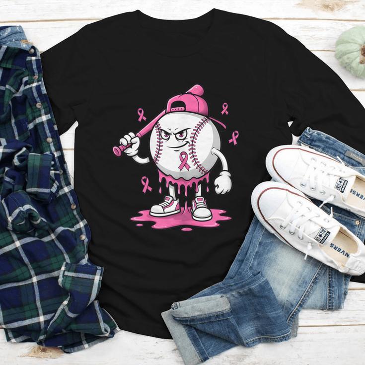 Pink Ribbon Baseball Breast Cancer Awareness Youth Long Sleeve Tee Pink Ribbon Baseball Breast Cancer Awareness Youth Long Sleeve Tee