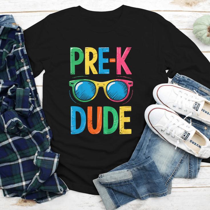 Pre-K Dude Shirt Back To School First Day Of Preschool Boy Youth Long Sleeve Tee Pre-K Dude Shirt Back To School First Day Of Preschool Boy Youth Long Sleeve Tee
