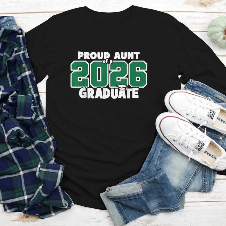 Proud Aunt Of 2026 Graduate Matching Back To School G Youth Long Sleeve Tee