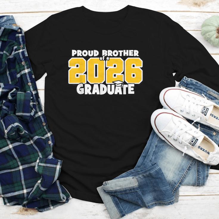 Proud Brother Of 2026 Graduate Matching Back To School GY Youth Long Sleeve Tee