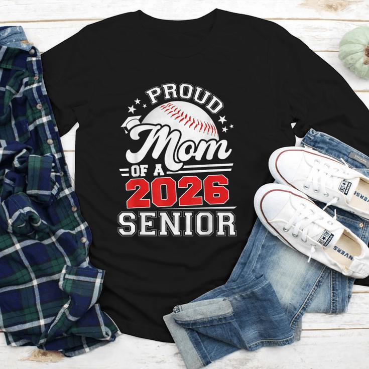 Proud Mom Of A 2026 Senior Baseball Graduation 2026 Youth Long Sleeve Tee