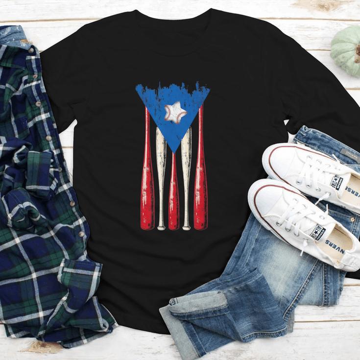 Puerto Rican Baseball Bats Puerto Rico Flag Pride BéIsbol Youth Long Sleeve Tee Puerto Rican Baseball Bats Puerto Rico Flag Pride BéIsbol Youth Long Sleeve Tee
