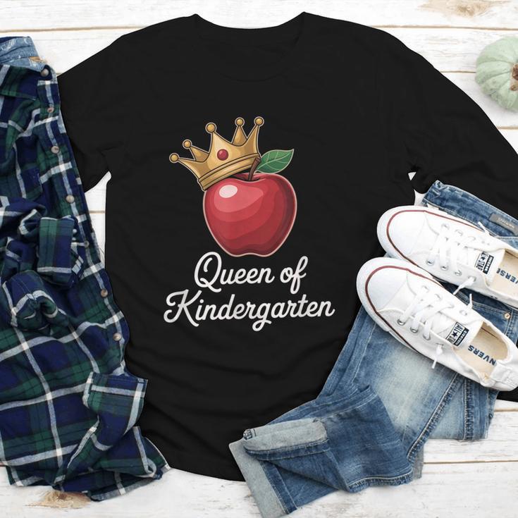 Queen Of Kindergarten Graduation Back To School Girl Youth Long Sleeve Tee Queen Of Kindergarten Graduation Back To School Girl Youth Long Sleeve Tee