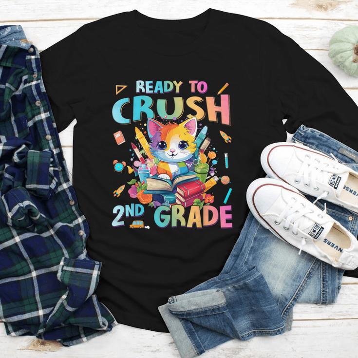 Ready To Crush 2nd Grade Back To School 2nd Grade Cat Kitten Youth Long Sleeve Tee Ready To Crush 2nd Grade Back To School 2nd Grade Cat Kitten Youth Long Sleeve Tee