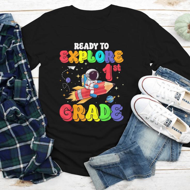 Ready To Explore 1st Grade Astronaut Back To School Youth Long Sleeve Tee Ready To Explore 1st Grade Astronaut Back To School Youth Long Sleeve Tee