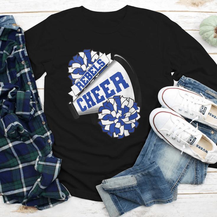 Rebels Cheer Back To School Cheerleading Spirit B Youth Long Sleeve Tee Rebels Cheer Back To School Cheerleading Spirit B Youth Long Sleeve Tee