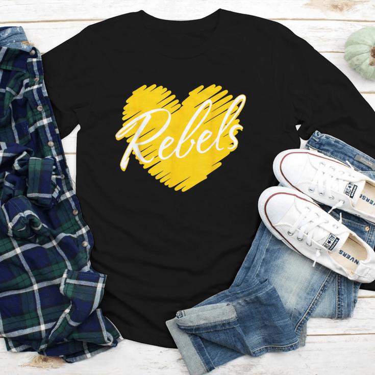 Rebels Heart Back To School Spirit GY Youth Long Sleeve Tee