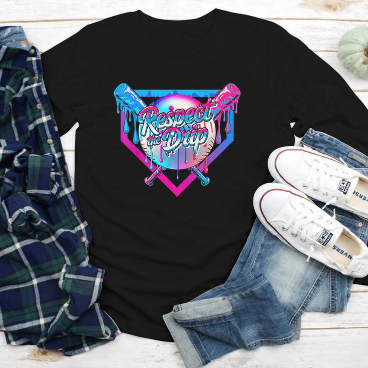 Respect The Drip Baseball Ice Cream For Kids Boys Youth Youth Long Sleeve Tee Respect The Drip Baseball Ice Cream For Kids Boys Youth Youth Long Sleeve Tee