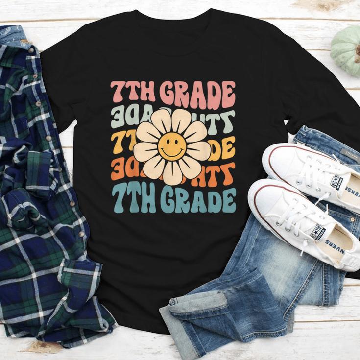 Retro 7th Grade Daisy Colorful Back To School Seventh Grade Youth Long Sleeve Tee Retro 7th Grade Daisy Colorful Back To School Seventh Grade Youth Long Sleeve Tee