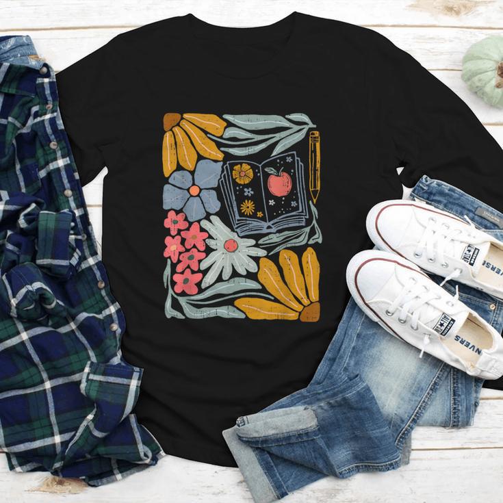 Retro Boho Flower Floral Back To School First Day Of School Youth Long Sleeve Tee Retro Boho Flower Floral Back To School First Day Of School Youth Long Sleeve Tee
