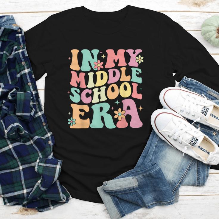 Retro Groovy In My Middle School Era Back To School Youth Long Sleeve Tee Retro Groovy In My Middle School Era Back To School Youth Long Sleeve Tee