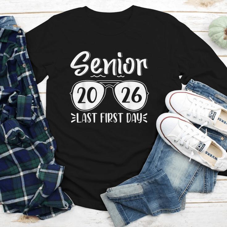 Retro Sunglasses Senior 2026 Last First Day Back To School Youth Long Sleeve Tee
