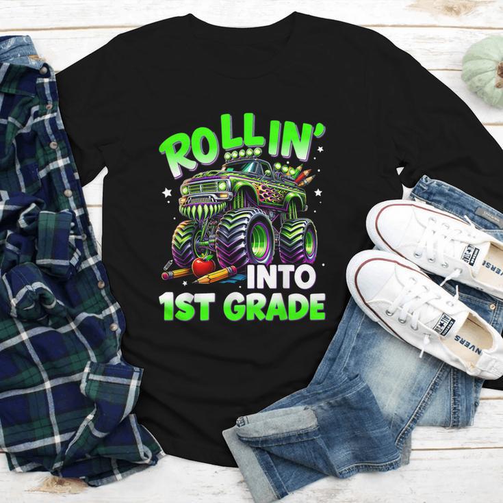 Rollin' Into 1st Grade Monster Truck Back To School Boys Youth Long Sleeve Tee Rollin' Into 1st Grade Monster Truck Back To School Boys Youth Long Sleeve Tee