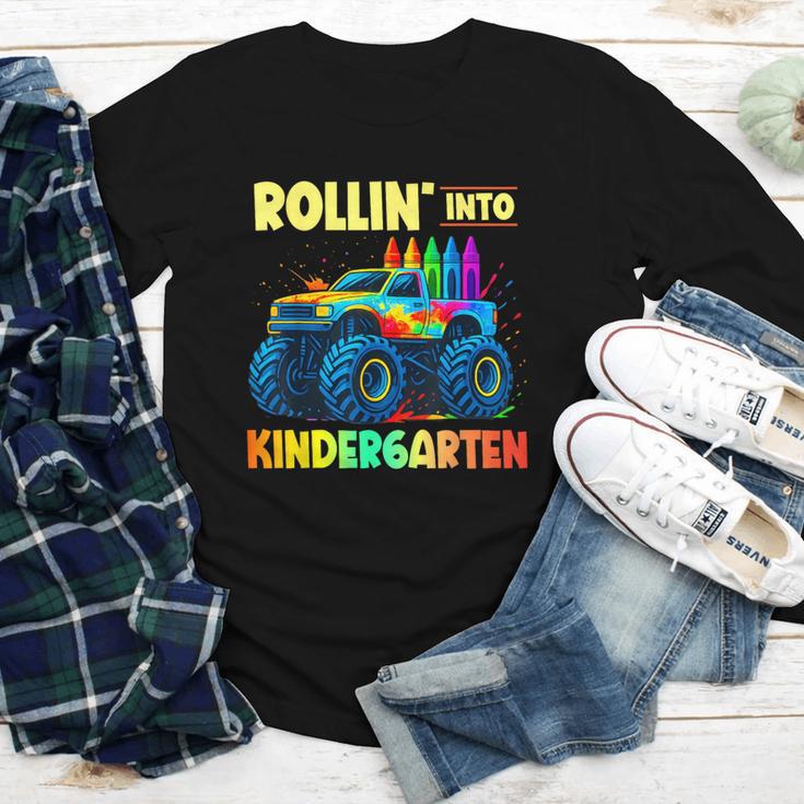 Rollin' Into Kindergarten Monster Car Back To School Boys Youth Long Sleeve Tee Rollin' Into Kindergarten Monster Car Back To School Boys Youth Long Sleeve Tee