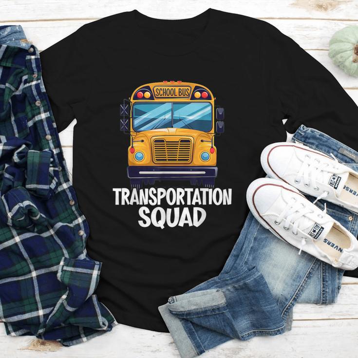 School Bus Driver Back To School Transportation Squad Youth Long Sleeve Tee School Bus Driver Back To School Transportation Squad Youth Long Sleeve Tee