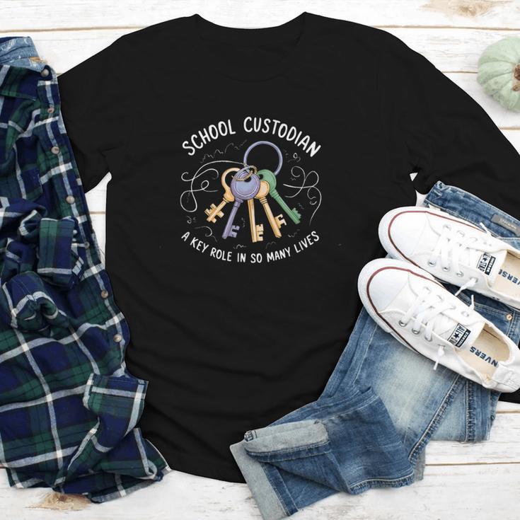 School Custodian Back To School Janitor Appreciation Men Youth Long Sleeve Tee School Custodian Back To School Janitor Appreciation Men Youth Long Sleeve Tee