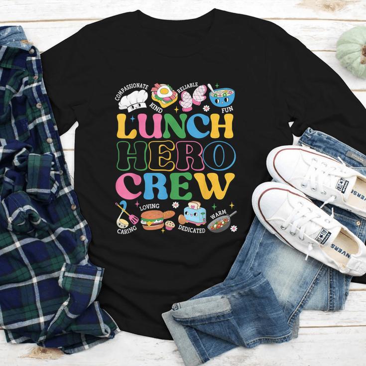 School Lunch Hero Squad Crew Back To School Women Men Youth Long Sleeve Tee School Lunch Hero Squad Crew Back To School Women Men Youth Long Sleeve Tee