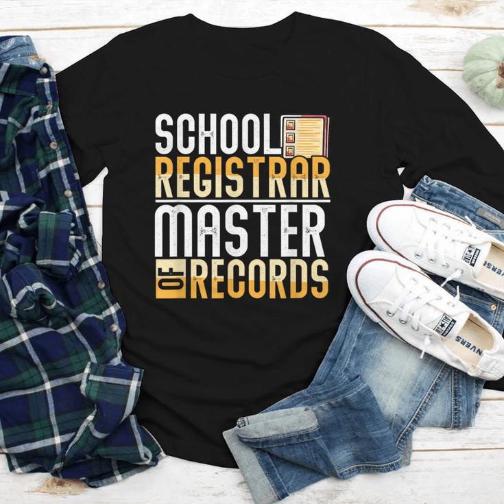 School Registrar Appreciation Back To School Registrar Youth Long Sleeve Tee