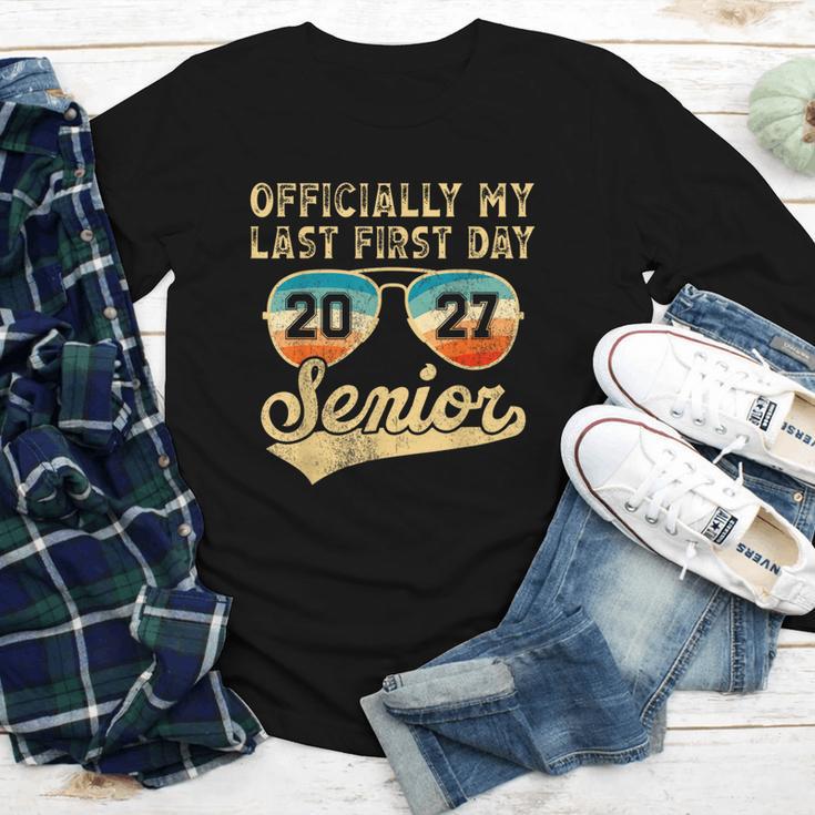 Senior Class Of 2027 Back To School Last First Day Of School Youth Long Sleeve Tee Senior Class Of 2027 Back To School Last First Day Of School Youth Long Sleeve Tee