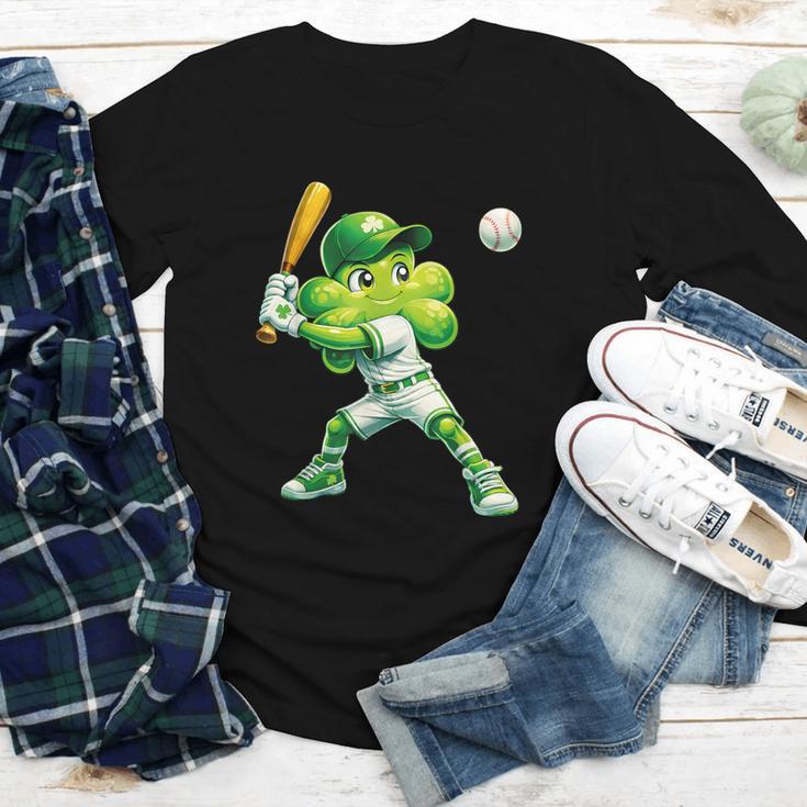 Shamrock Playing Baseball St Patricks Day Men Boys Kid Youth Long Sleeve Tee Shamrock Playing Baseball St Patricks Day Men Boys Kid Youth Long Sleeve Tee