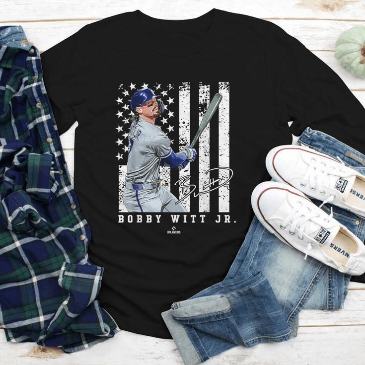 Show Your Pride Bobby WITT Jr Kansas City Baseball MLBPA Youth Long Sleeve Tee Show Your Pride Bobby WITT Jr Kansas City Baseball MLBPA Youth Long Sleeve Tee