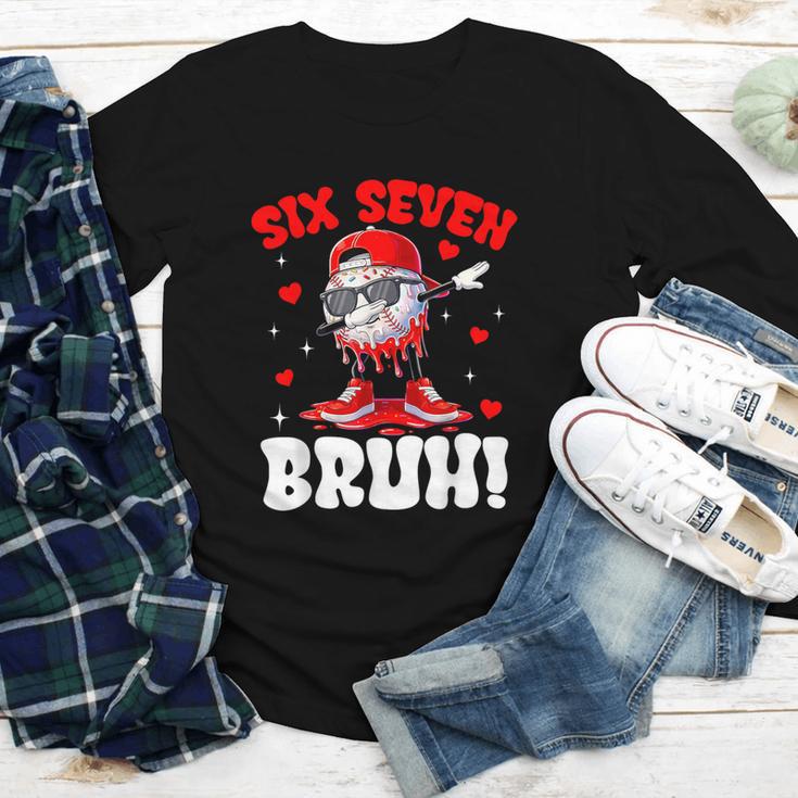 Six Seven 67 Bruh 6 7 Meme Valentine Baseball Drip Boys Kids Youth Long Sleeve Tee Six Seven 67 Bruh 6 7 Meme Valentine Baseball Drip Boys Kids Youth Long Sleeve Tee