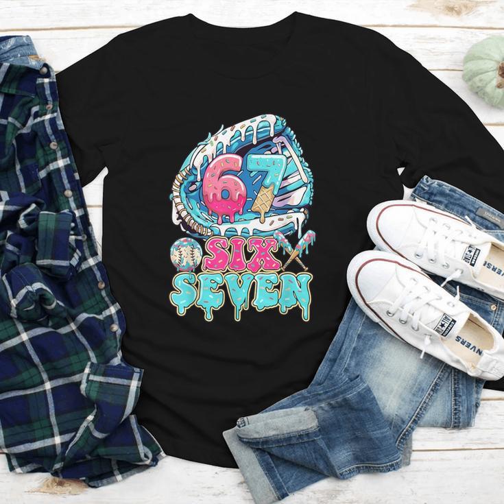 Six Seven 67 Ice Cream Drip Baseball For Boy Kids Youth Youth Long Sleeve Tee Six Seven 67 Ice Cream Drip Baseball For Boy Kids Youth Youth Long Sleeve Tee