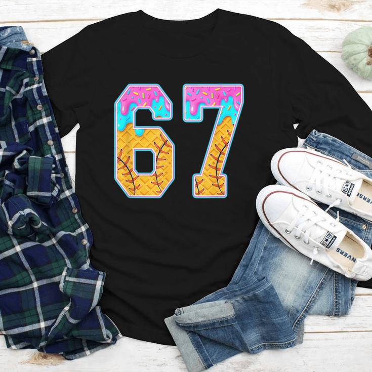 Six Seven Baseball Drip Youth Long Sleeve Tee