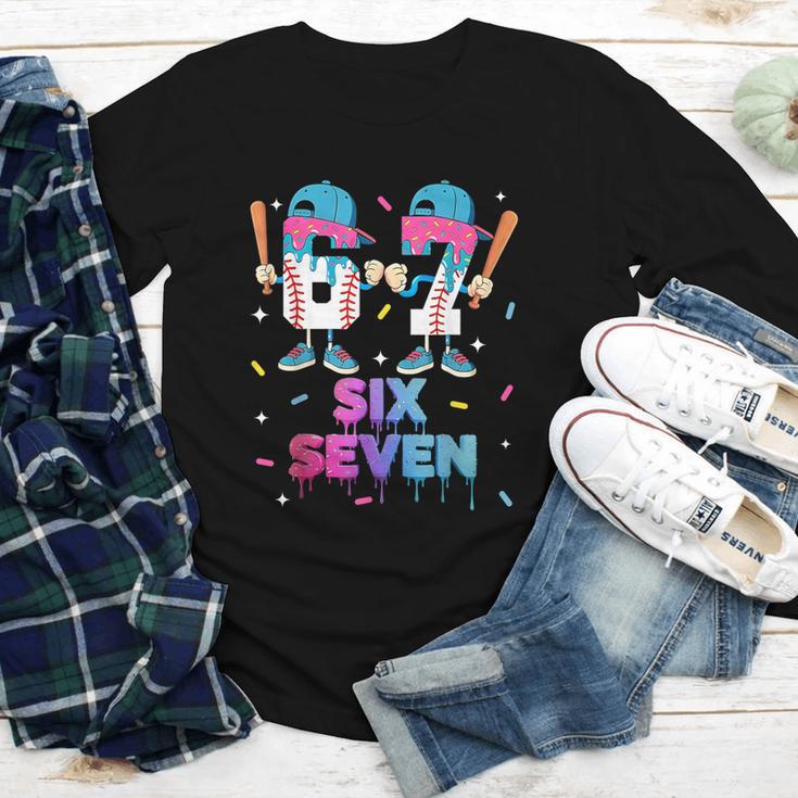 Six Seven Baseball Ice Cream Drip 6 7 Meme Gen Alpha Slang Youth Long Sleeve Tee Six Seven Baseball Ice Cream Drip 6 7 Meme Gen Alpha Slang Youth Long Sleeve Tee