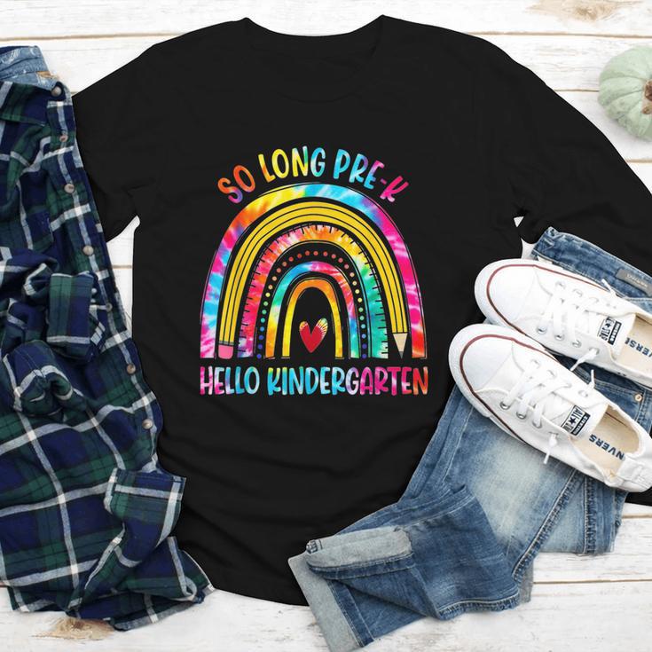 So Long Pre-K Hello Kindergarten Rainbow Back To School Youth Long Sleeve Tee So Long Pre-K Hello Kindergarten Rainbow Back To School Youth Long Sleeve Tee