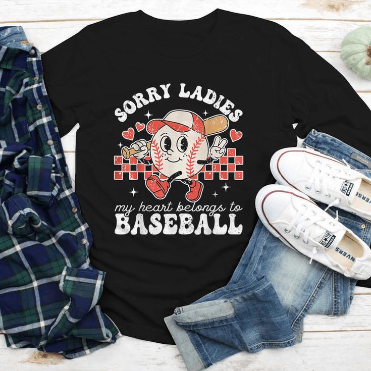 Sorry Ladies My Heart Belongs To Baseball Boy Kids Youth Long Sleeve Tee Sorry Ladies My Heart Belongs To Baseball Boy Kids Youth Long Sleeve Tee