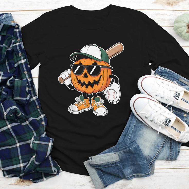 Spooky Jack O Lantern Baseball Halloween Costumes Boys Youth Long Sleeve Tee Spooky Jack O Lantern Baseball Halloween Costumes Boys Youth Long Sleeve Tee