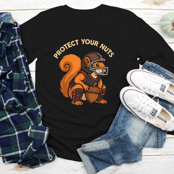 Squirell Baseball Catcher Player Joke Tee Protect Your Nuts Youth Long Sleeve Tee Squirell Baseball Catcher Player Joke Tee Protect Your Nuts Youth Long Sleeve Tee