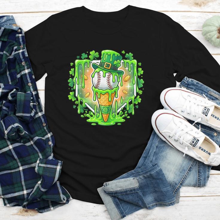 St Patrick Day Baseball Drip Ice Cream Baseball Home Plate Youth Long Sleeve Tee St Patrick Day Baseball Drip Ice Cream Baseball Home Plate Youth Long Sleeve Tee