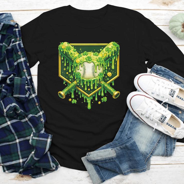 St Patrick's Day Baseball Boys Ice Cream Drip Youth Kids Youth Long Sleeve Tee