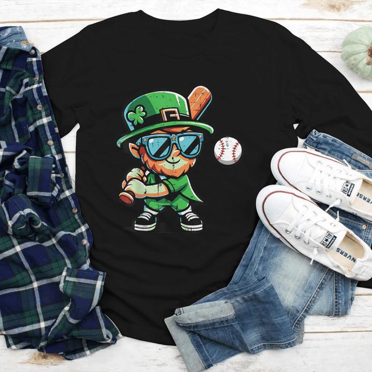 St Patricks Day Leprechaun Baseball Saint Paddys Boys Men Youth Long Sleeve Tee