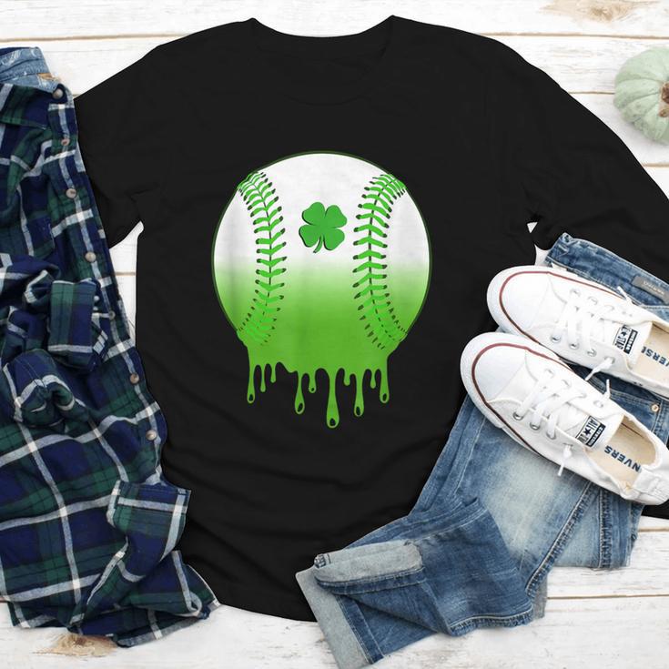 St Patricks Day Shamrock Baseball Irish Boys Kids Men Youth Long Sleeve Tee