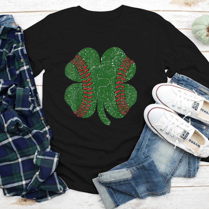 St Patricks Day Shamrock Baseball Saint Paddy's Youth Long Sleeve Tee