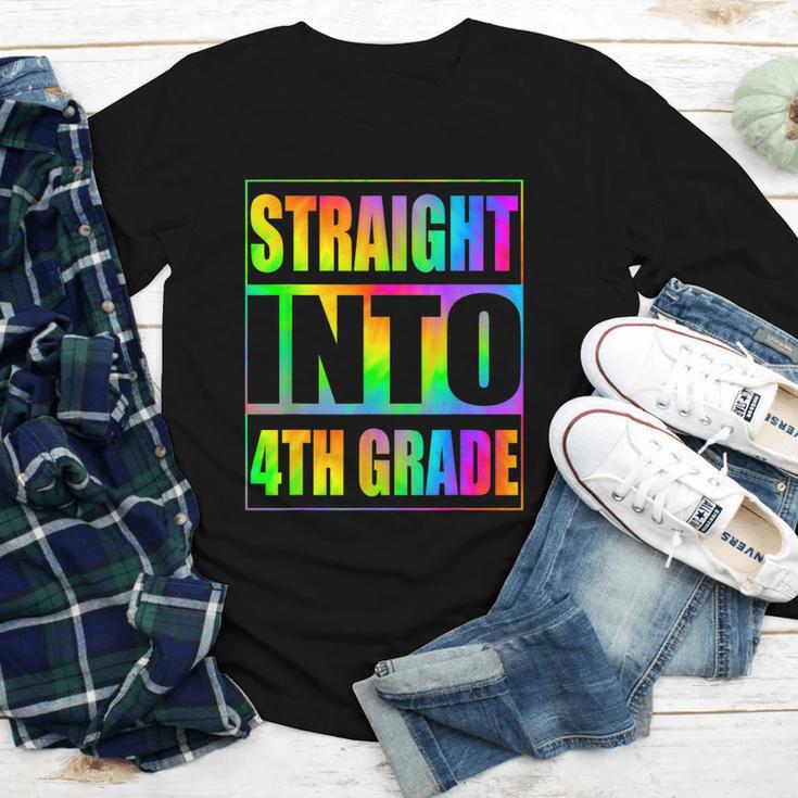Straight Into 4th Grade Fourth Grade Back To School Youth Long Sleeve Tee Straight Into 4th Grade Fourth Grade Back To School Youth Long Sleeve Tee