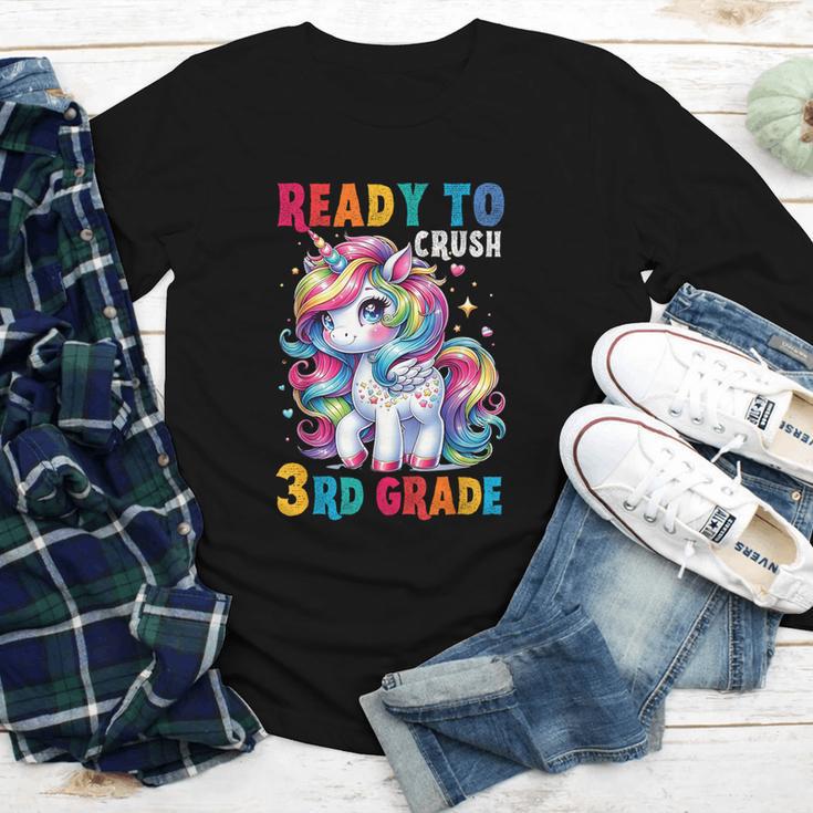 Student Unicorn Ready Back To School Crush 3rd Grade Girls Youth Long Sleeve Tee Student Unicorn Ready Back To School Crush 3rd Grade Girls Youth Long Sleeve Tee