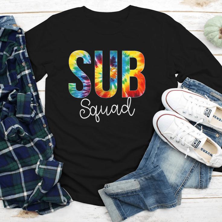 Sub Squad For Work Tie Dye Back To School Appreciation Day Youth Long Sleeve Tee Sub Squad For Work Tie Dye Back To School Appreciation Day Youth Long Sleeve Tee